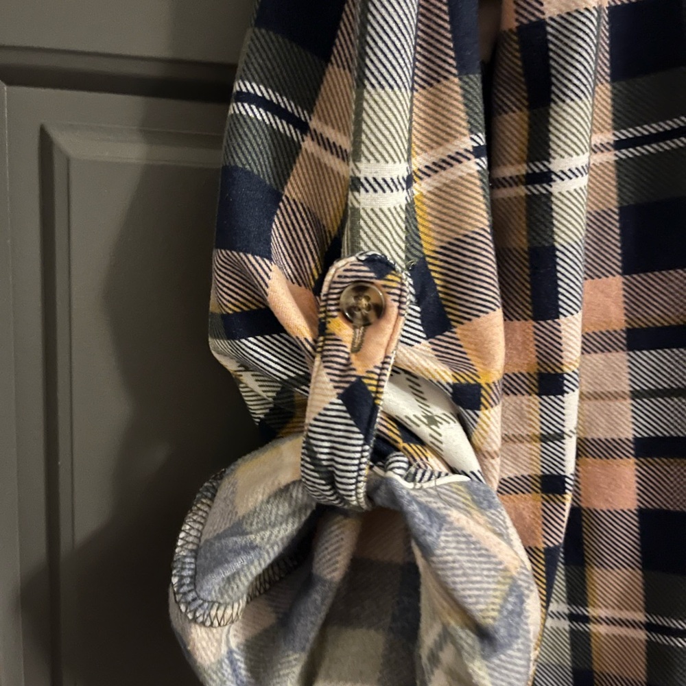Plaid Button-Up Shirt - Picture 2 of 7